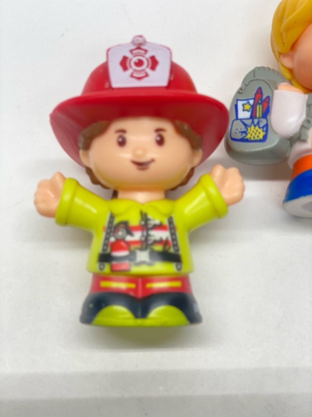 Fisher-Price Little People Figures 2 Firefighters 1 School Bus Boy Replacements - Picture 3 of 12